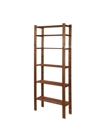 Regał na książki drewniany B27R 200x80x28 6 półek Brązowy - product 2