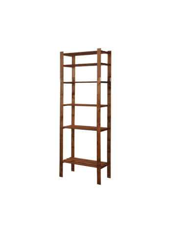 Regał na książki drewniany B29R 200x80x38 6 półek Brązowy