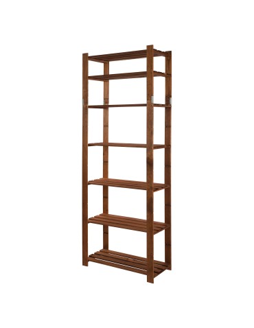 Regał na książki drewniany B30R 220x80x38 7 półek Brązowy - produkt 2