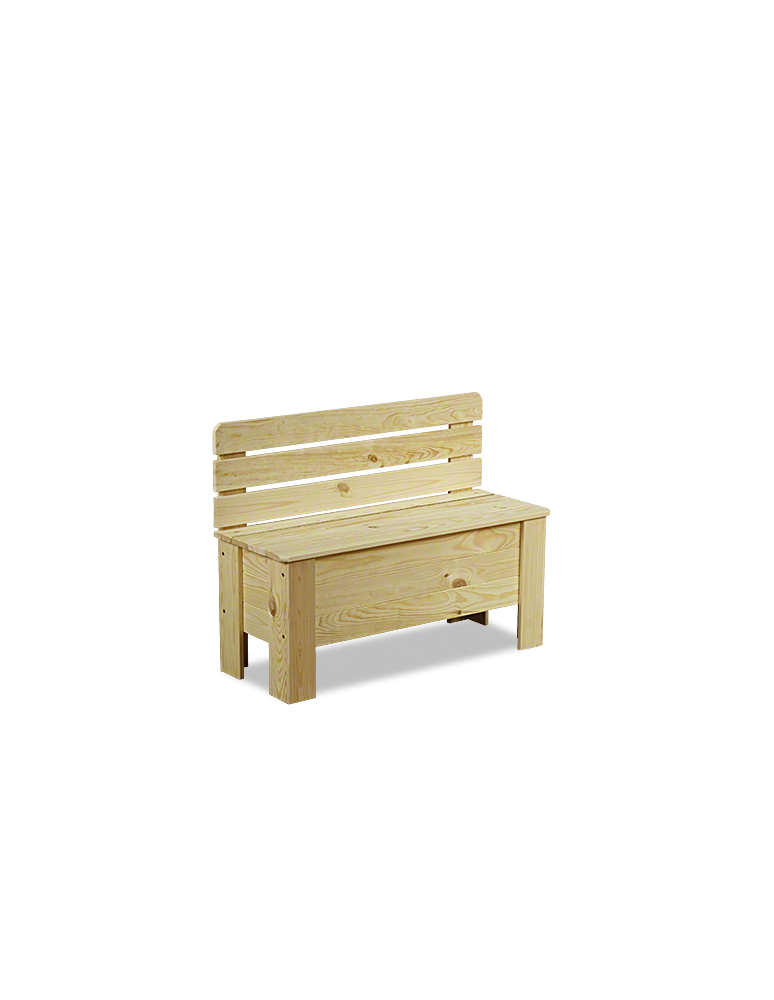 Stoły i ławki - Ławka drewniana ze skrzynią B12L 54x71x29 Naturalna - produkt b2b.wamar.biz 2