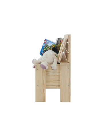 Stoły i ławki - Ławka drewniana ze skrzynią B12L 54x71x29 Naturalna - produkt 3