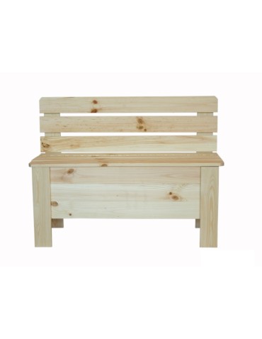 Stoły i ławki - Ławka drewniana ze skrzynią B12L 54x71x29 Naturalna - produkt 5