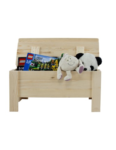 Stoły i ławki - Ławka drewniana ze skrzynią B12L 54x71x29 Naturalna - produkt 6