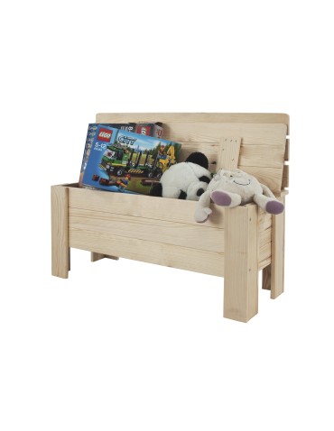 Stoły i ławki - Ławka drewniana ze skrzynią B12L 54x71x29 Naturalna - produkt 7