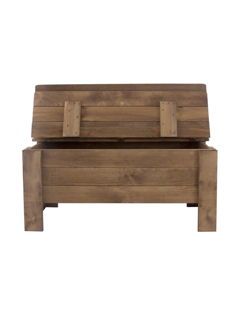 Stoły i ławki - Ławka drewniana ze skrzynią B12L 54x71x29 Brązowa - produkt b2b.wamar.biz 3