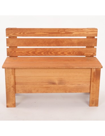 Stoły i ławki - Ławka drewniana ze skrzynią B12L 54x71x29 Olcha - produkt 3