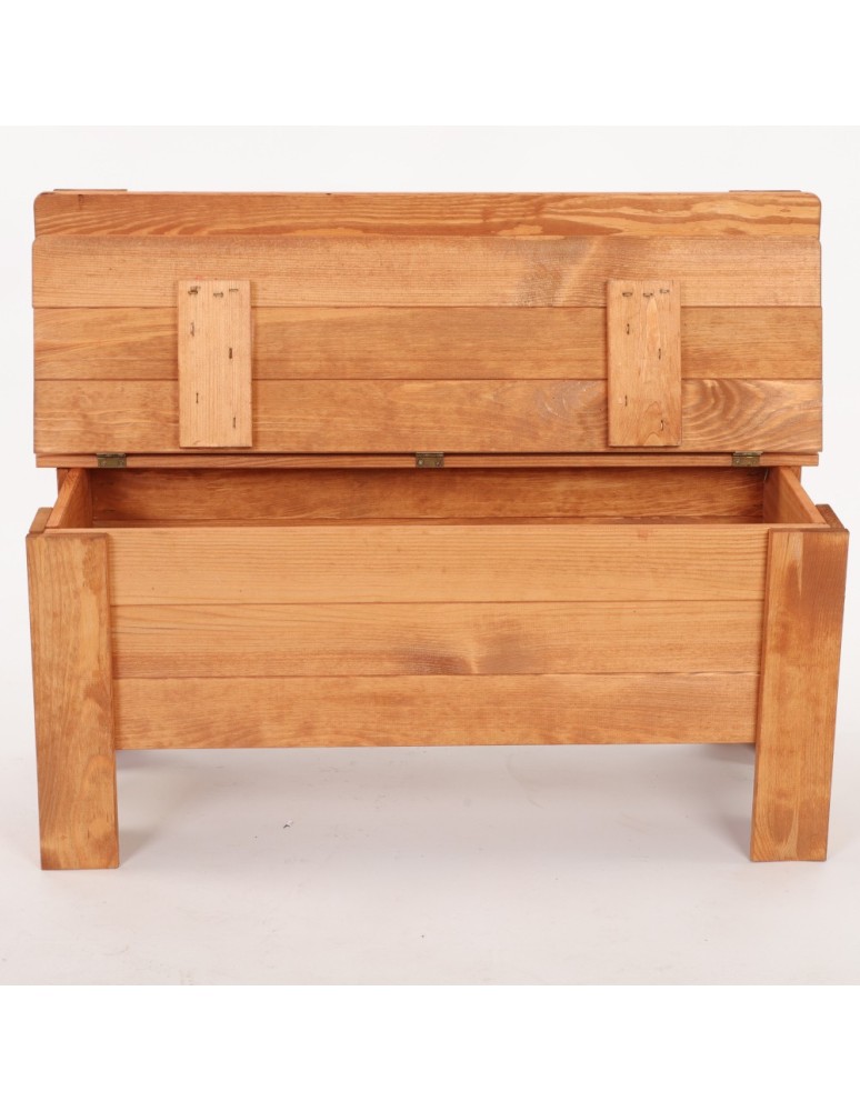 Stoły i ławki - Ławka drewniana ze skrzynią B12L 54x71x29 Olcha - produkt b2b.wamar.biz 4