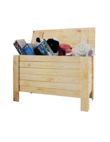 Skrzynia sosnowa z wiekiem kufer B13L 52x80x40 Naturalna