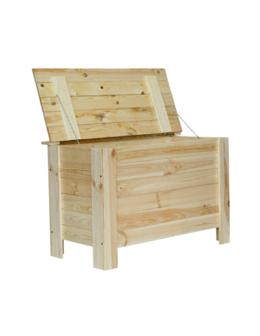Regały - Skrzynia sosnowa z wiekiem kufer B13L 52x80x40 Naturalna - product 3