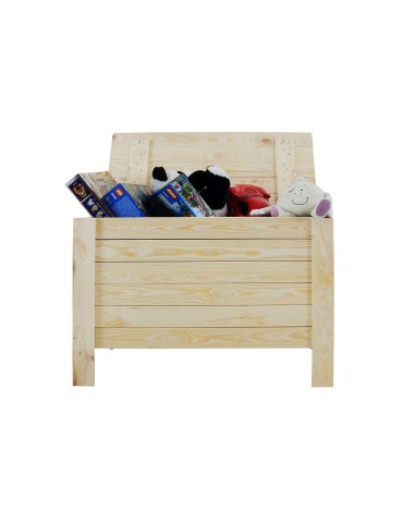 Regały - Skrzynia sosnowa z wiekiem kufer B13L 52x80x40 Naturalna - product 7