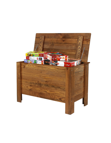 Skrzynia sosnowa z wiekiem kufer B13L 52x80x40 Brązowa