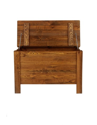 Regały - Skrzynia sosnowa z wiekiem kufer B13L 52x80x40 Brązowa - product 4