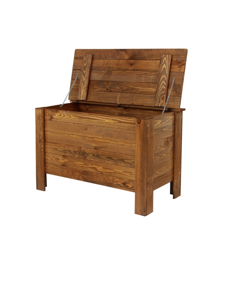 Regały - Skrzynia sosnowa z wiekiem kufer B13L 52x80x40 Brązowa - product b2b.wamar.biz 6
