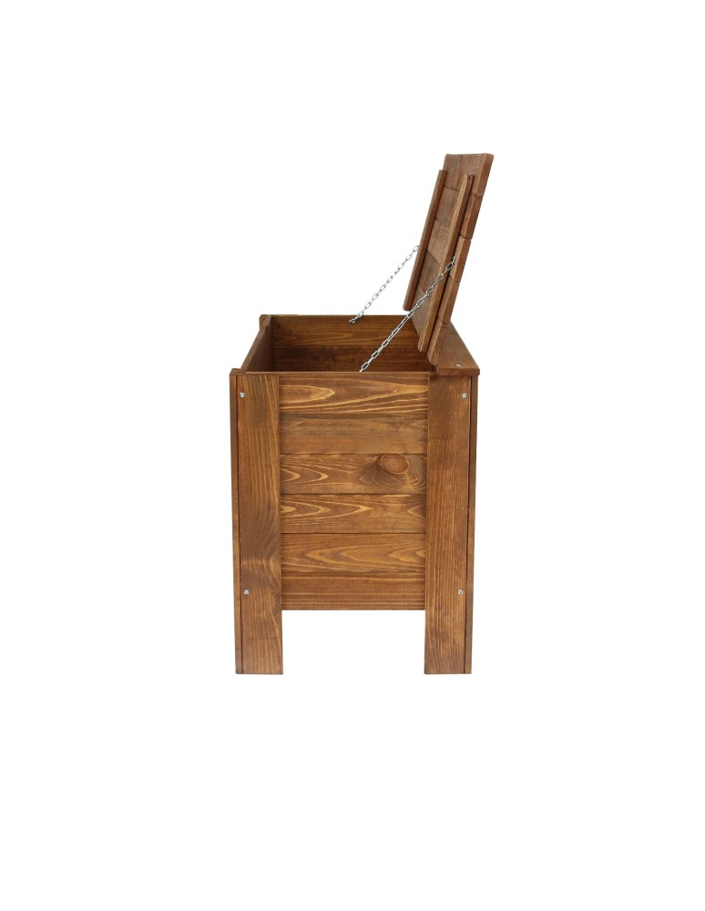 Regały - Skrzynia sosnowa z wiekiem kufer B13L 52x80x40 Brązowa - product b2b.wamar.biz 8