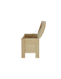 Skrzynia sosnowa z wiekiem kufer B16L 52x77x40 Naturalna - product 2