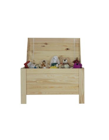 Regały - Skrzynia sosnowa z wiekiem kufer B16L 52x77x40 Naturalna - product 3