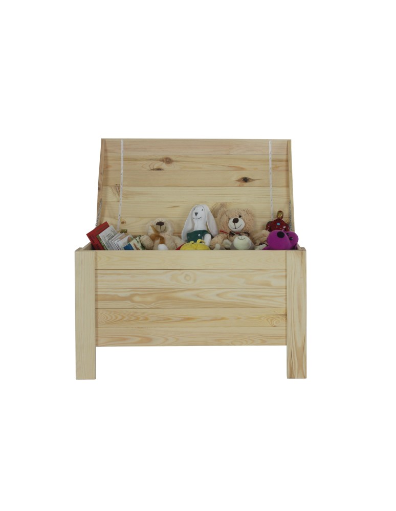 Regały - Skrzynia sosnowa z wiekiem kufer B16L 52x77x40 Naturalna - product b2b.wamar.biz 3