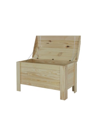 Regały - Skrzynia sosnowa z wiekiem kufer B16L 52x77x40 Naturalna - product 7