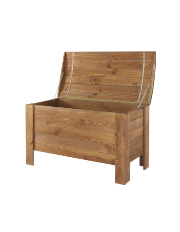 Skrzynia sosnowa z wiekiem kufer B16L 52x77x40 Brązowa