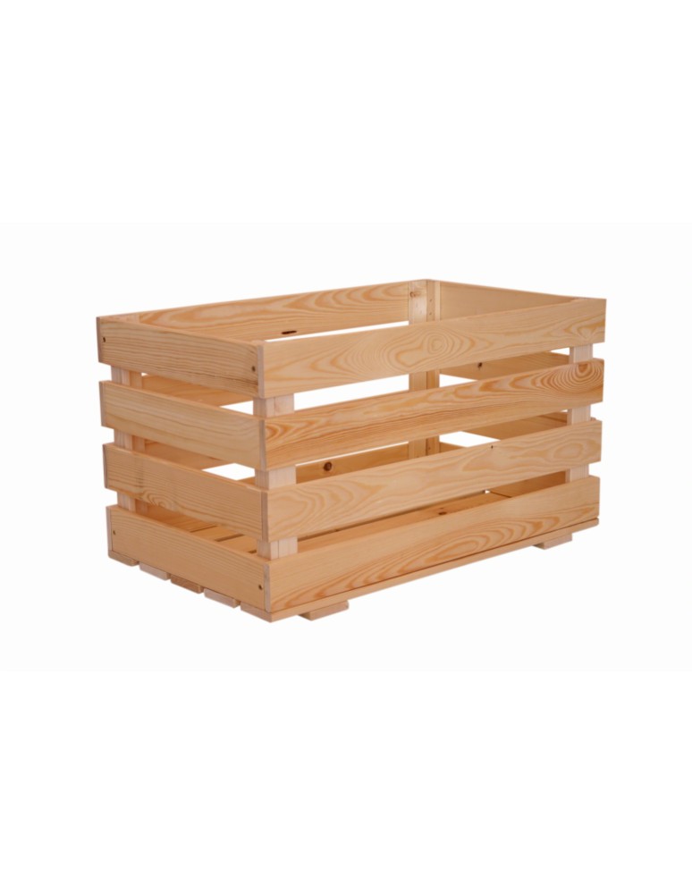 Regały - Skrzynia sosnowa skrzynka drewniana B08S 36x64x38 Naturalna - product b2b.wamar.biz 4