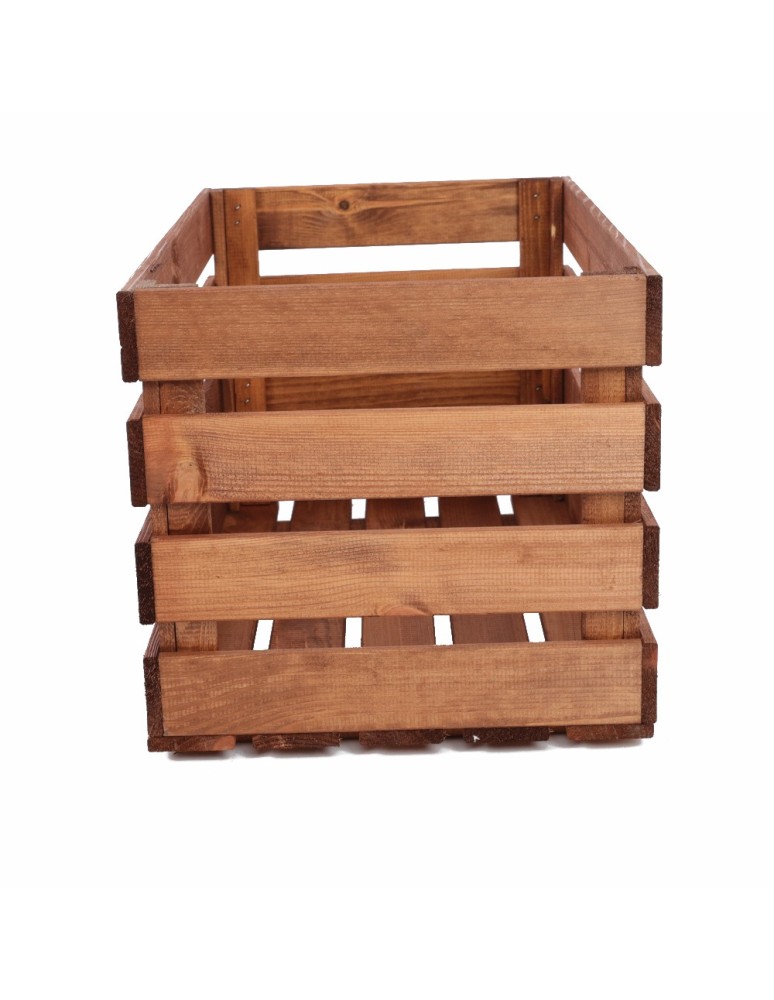 Regały - Skrzynia sosnowa skrzynka drewniana B08S 36x64x38 Brązowa - product b2b.wamar.biz 2