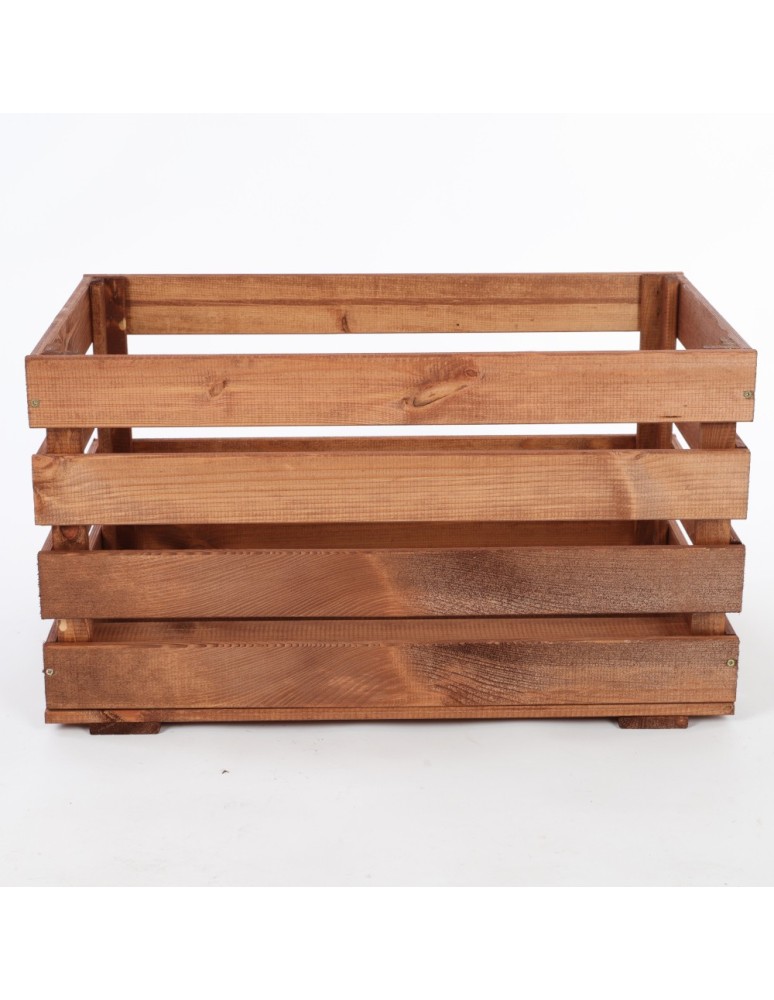 Regały - Skrzynia sosnowa skrzynka drewniana B08S 36x64x38 Brązowa - product b2b.wamar.biz 3