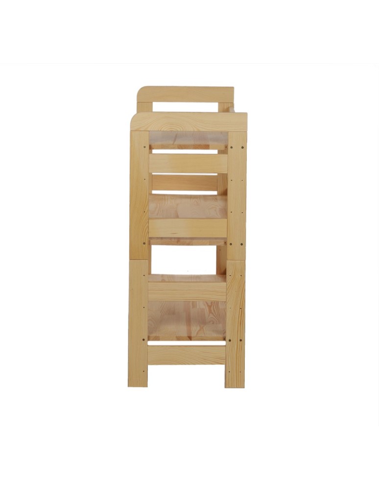 Regały - Regał Modułowy Prosty 82,4x80x34,4 cm 3 Półki BERDO Surowy - produkt b2b.wamar.biz 6