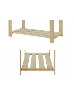 Półka prosta do regału serii B 2,4x80x36 cm Naturalna