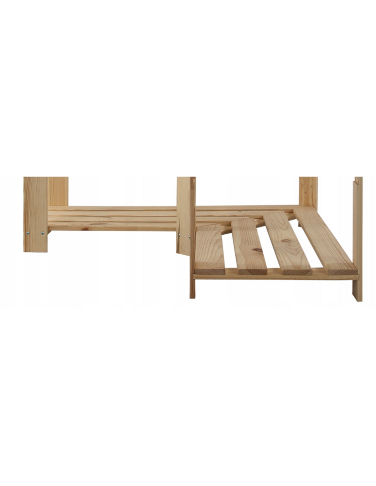 Regały drewniane Seria B - Półka narożna do regału serii B 2,4x83,9x83,9 cm Naturalna - product b2b.wamar.biz 2