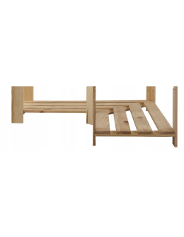 Półka narożna do regału serii B 2,4x83,9x83,9 cm Naturalna - product 2