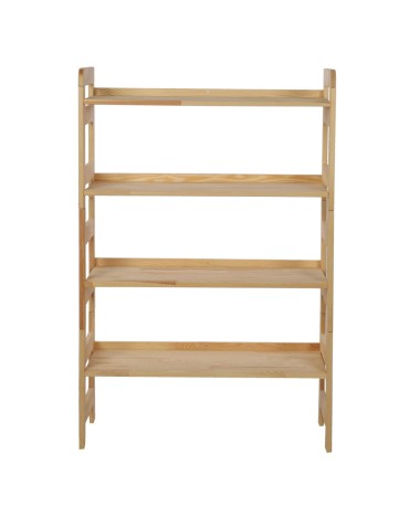 Regały - Regał Modułowy Prosty 120,8x80x34,4 cm 4 Półki BERDO Surowy - product 4