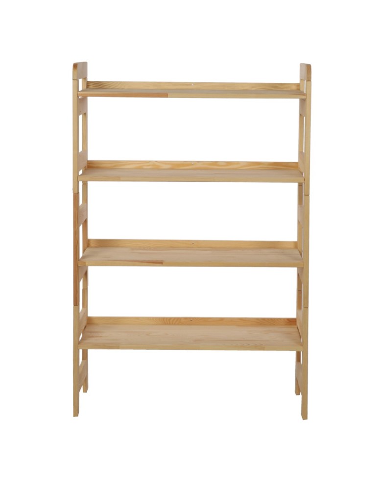 Regały - Regał Modułowy Prosty 120,8x80x34,4 cm 4 Półki BERDO Surowy - product b2b.wamar.biz 4