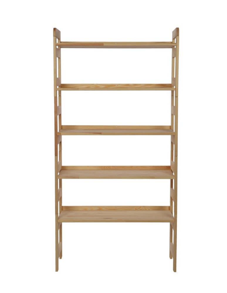 Regały - Regał Modułowy Prosty 159,2x80x34,4 cm 5 Półek BERDO Surowy - product b2b.wamar.biz 4