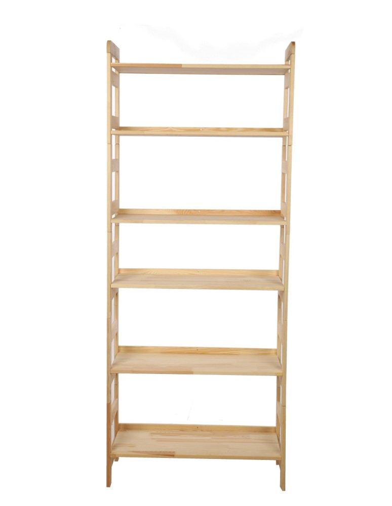 Regały - Regał Modułowy Prosty 197,6x80x34,4 cm 6 Półek BERDO Surowy - product b2b.wamar.biz 4