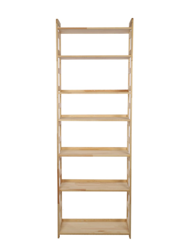 Regały - Regał Modułowy Prosty 236x80x34,4 cm 7 Półek BERDO Surowy - produkt b2b.wamar.biz 4