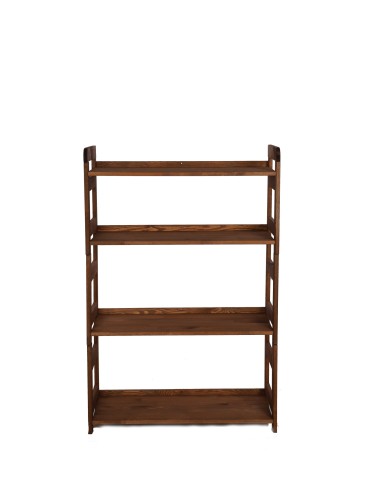 Regał Modułowy Prosty 120,8x80x34,4 cm 4 Półki BERDO Brązowy - product 2