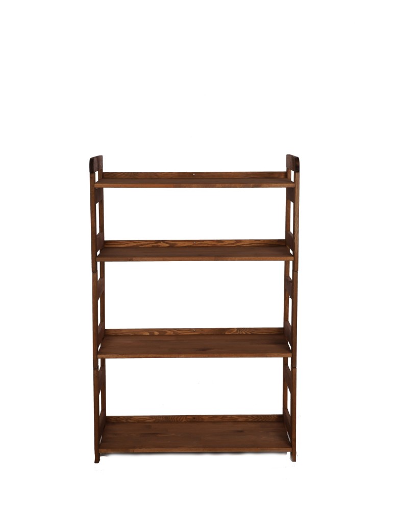 Regały - Regał Modułowy Prosty 120,8x80x34,4 cm 4 Półki BERDO Brązowy - product b2b.wamar.biz 2