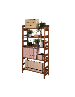 Regał Modułowy Prosty 159,2x80x34,4 cm 5 Półek BERDO Brązowy