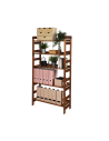 Regał Modułowy Prosty 159,2x80x34,4 cm 5 Półek BERDO Brązowy
