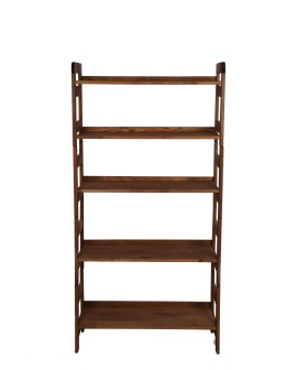 Regał Modułowy Prosty 159,2x80x34,4 cm 5 Półek BERDO Brązowy - product 2