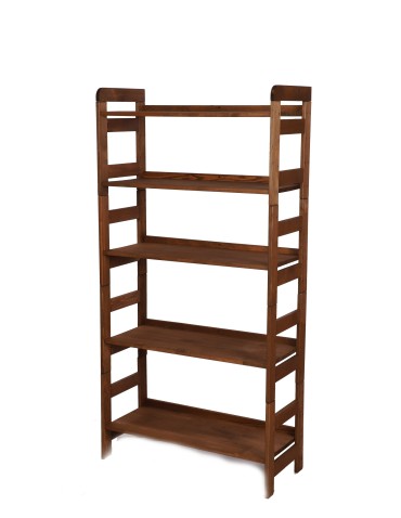 Regały - Regał Modułowy Prosty 159,2x80x34,4 cm 5 Półek BERDO Brązowy - product 4