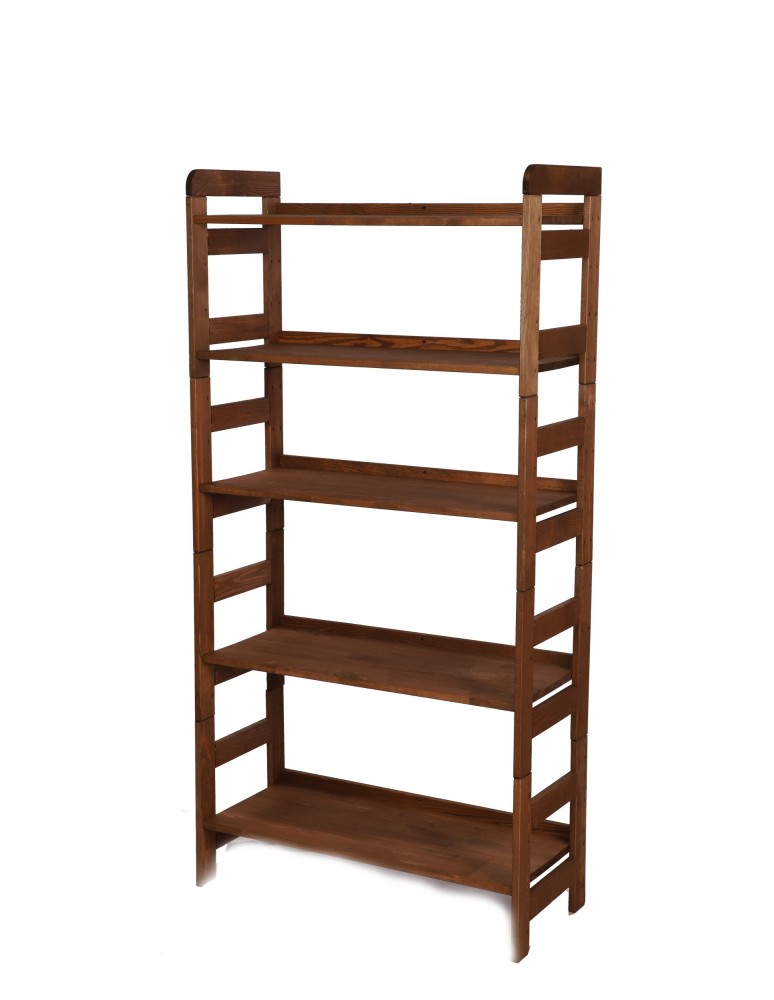 Regały - Regał Modułowy Prosty 159,2x80x34,4 cm 5 Półek BERDO Brązowy - product b2b.wamar.biz 4