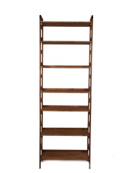 Regał Modułowy Prosty 236x80x34,4 cm 7 Półek BERDO Brązowy - product 2