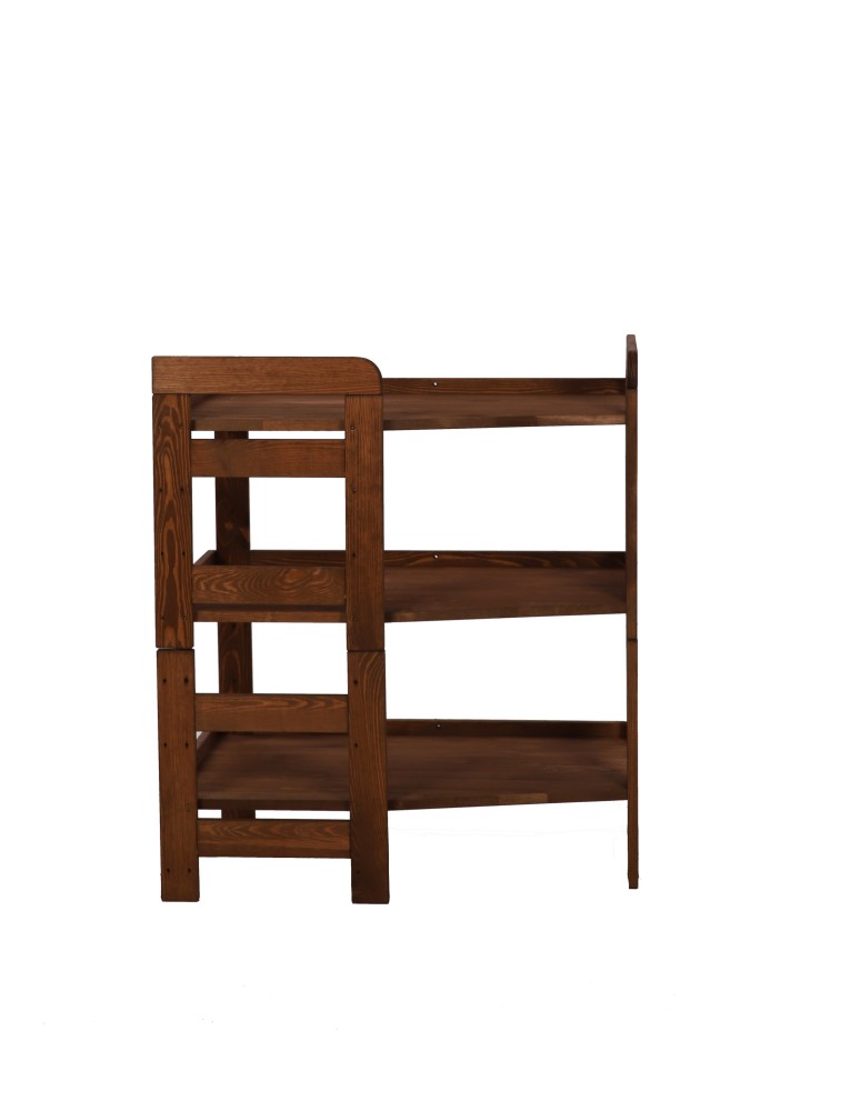 Regały - Regał Modułowy Wewnętrzny 82,4x72x44,8cm 3 Półki BERDO Brązowy - product b2b.wamar.biz 5