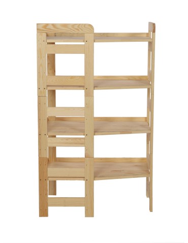 Regał Modułowy Wewnętrzny 120,8x72x44,8cm 4 Półki BERDO Surowy - product 2