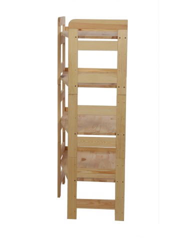 Regały - Regał Modułowy Wewnętrzny 120,8x72x44,8cm 4 Półki BERDO Surowy - product 4