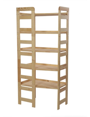 Regał Modułowy Wewnętrzny 159,2x72x44,8cm 5 Półek BERDO Surowy - product 2