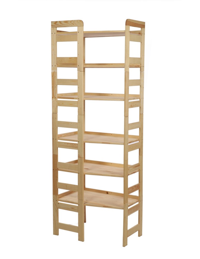 Regały - Regał Modułowy Wewnętrzny 197,6x72x44,8cm 6 Półek BERDO Surowy - product b2b.wamar.biz 3