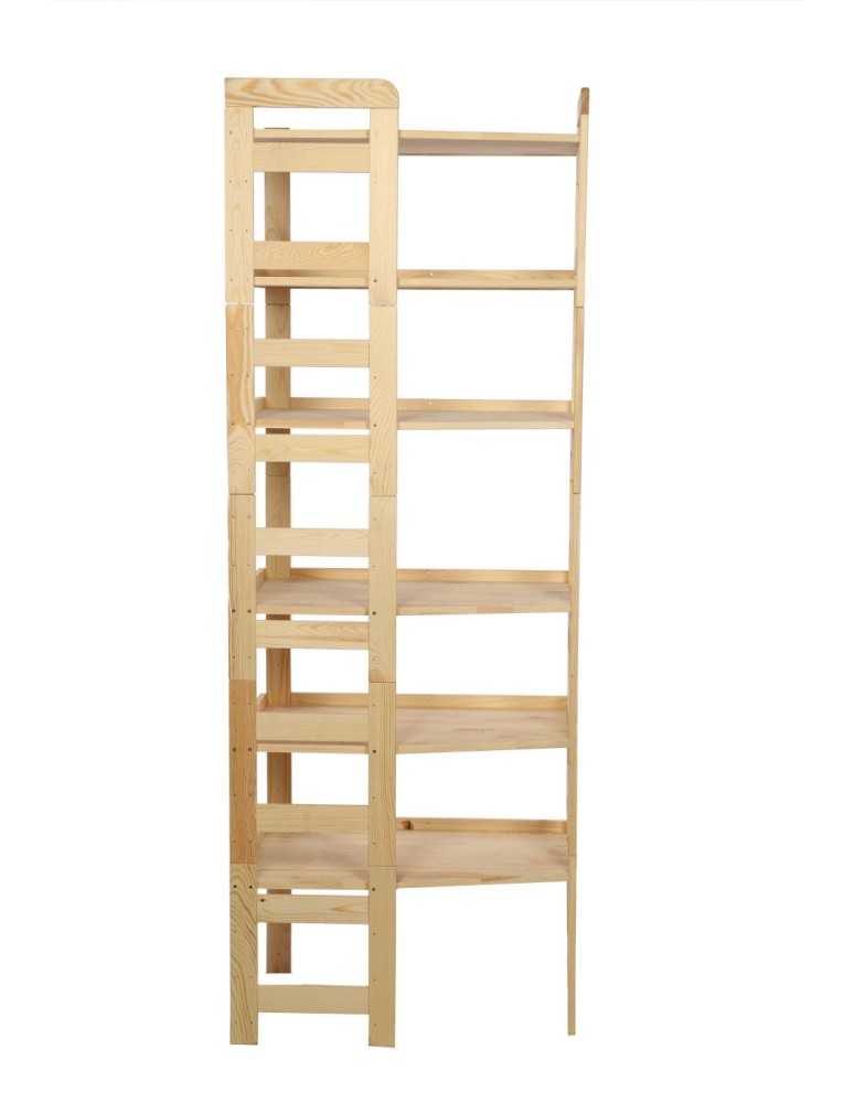 Regały - Regał Modułowy Wewnętrzny 197,6x72x44,8cm 6 Półek BERDO Surowy - product b2b.wamar.biz 5