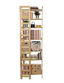 Regał Modułowy Wewnętrzny 236x72x44,8cm 7 Półek BERDO Surowy - product 2